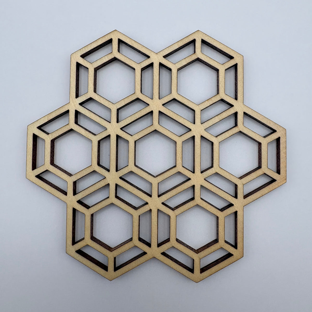 Kikko (hexagon) pattern coaster — for longevity and protection